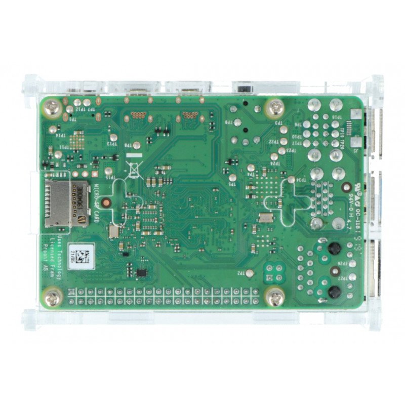 Pouzdro Raspberry Pi Model 4B - průhledné - LT-4B15
