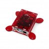 Pouzdro Raspberry Pi model 4B Vesa pro montáž monitoru - červené - LT-4B17 - zdjęcie 1