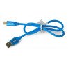 Lanberg USB kabel, typ AC 2.0, modrý premium 5A - 0,5m - zdjęcie 3