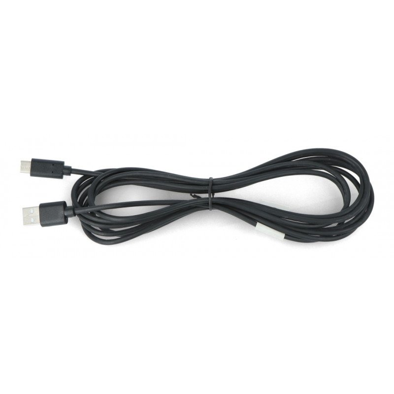 Černý kabel Lanberg USB typu A - C 2.0 - 3 m