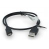 Kabel Lanberg USB typu A - C 2.0 černý - 0,5 m - zdjęcie 2