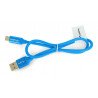 Lanberg USB Type A - C 2.0 modrý prémiový kabel QC 3.0 - 0,5 m - zdjęcie 3