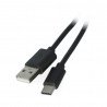 Extrémní černý kabel USB 2.0 typu C - 1,5 m - zdjęcie 1