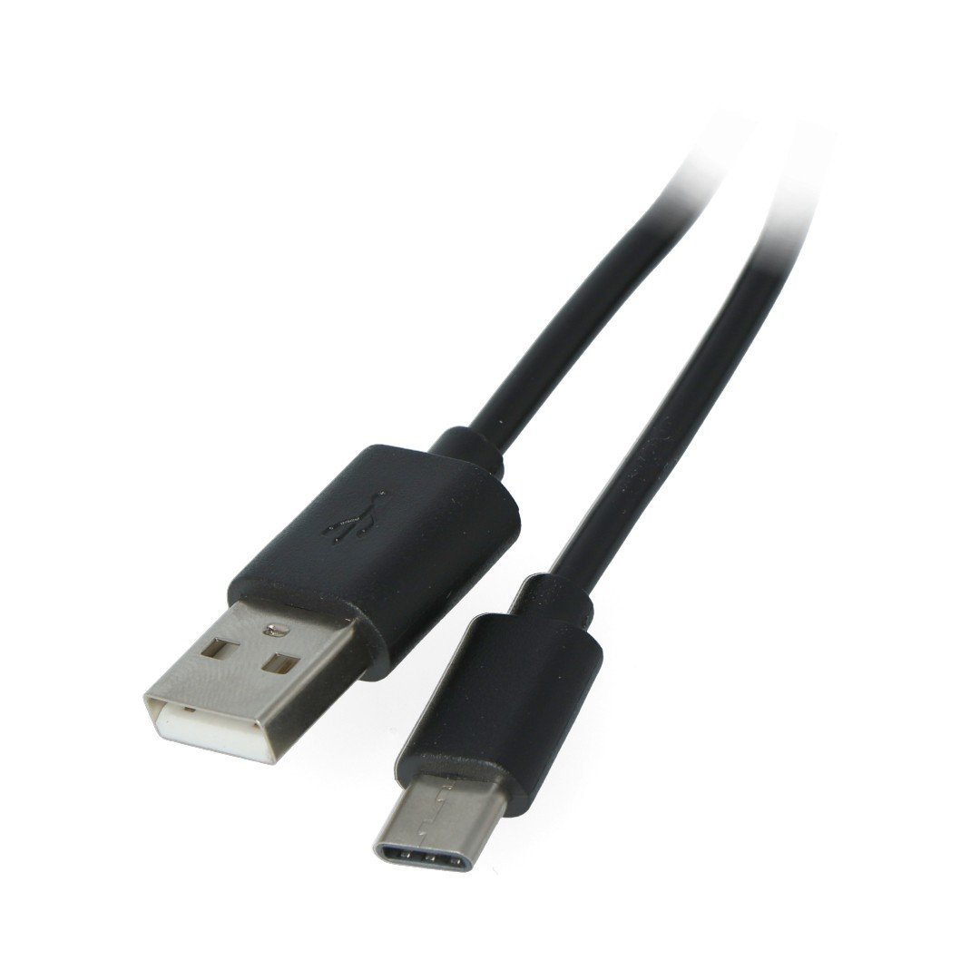 Extrémní černý kabel USB 2.0 typu C - 1 m