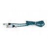 Kabel TRACER USB A - USB C 2.0 černé a modré opletení - 1m - zdjęcie 3