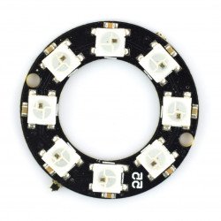 RGB LED prsten WS2812B 5050 x 8 LED - 28 mm