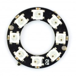 RGB LED prsten WS2812 5050 x 8 LED - 32 mm