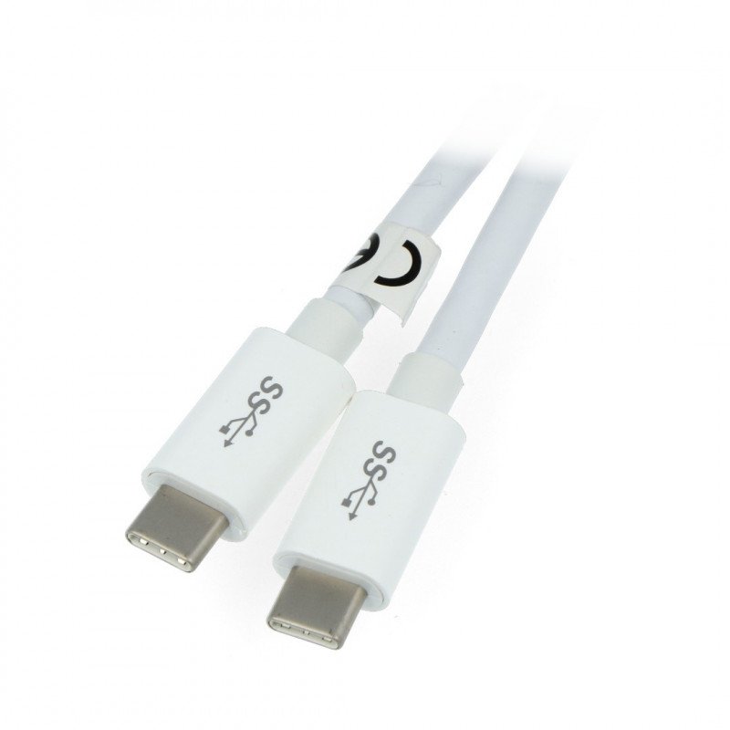 Kabel TRACER USB C - USB C 3.1 bílý - 1,5 m