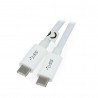 Kabel TRACER USB C - USB C 3.1 bílý - 1,5 m - zdjęcie 1