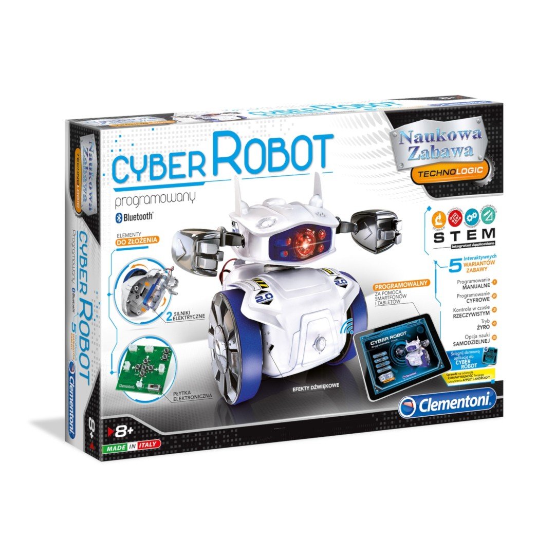 Sada robotů pro vlastní montáž - Cyber Robot - Clementoni 60596