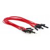 Propojovací kabely female-male 20 cm červené - 10 ks - zdjęcie 2