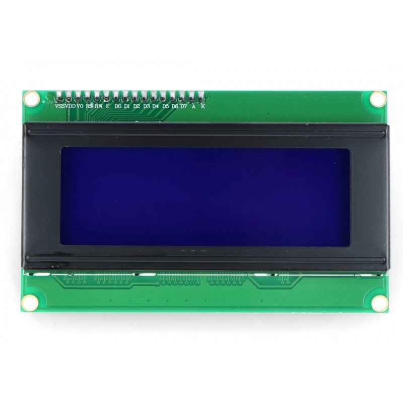 LCD displej 4x20 znaků modrý + převodník I2C pro Odroid H2