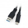Kabel Akyga USB 3.0 A - USB 3.1 typu C černý - 0,5 m - zdjęcie 1
