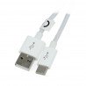 Kabel TRACER USB A - USB C 2.0 bílý - 1m - zdjęcie 1