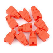 Odlehčení tahu pro kabel RJ45 8P8C - červené - 10ks