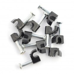 Sada svorek pro kulaté kabely 4mm - černá - 100 ks