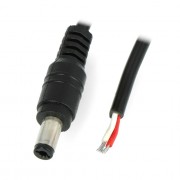 DC 5,5x2,1mm zástrčka s kabelem 20AWG 1m