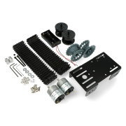 DFRobot Black Gladiator - pásový podvozek robota s pohonem