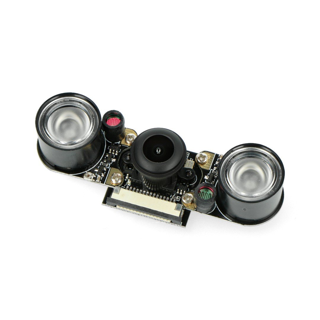 5 Mpx Pi Supply Night Vision Fisheye Camera for Raspberry Pi