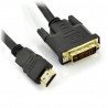 Kabel HDMI - DVI-D - dlouhý 1,5 m - zdjęcie 1