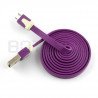 Duhový microUSB B kabel - 1m - různé barvy - zdjęcie 4