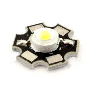 Výkonová LED 1W čistě bílá s chladičem