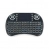 Mini bezdrátová klávesnice RGB K800I + touchpad Mini Key - černý - zdjęcie 1