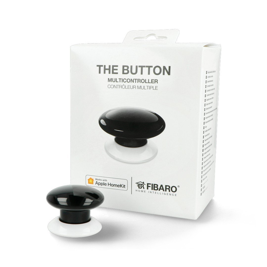Fibaro Button HomeKit FGBHPB-101-2 - tlačítko pro domácí automatizaci - černé