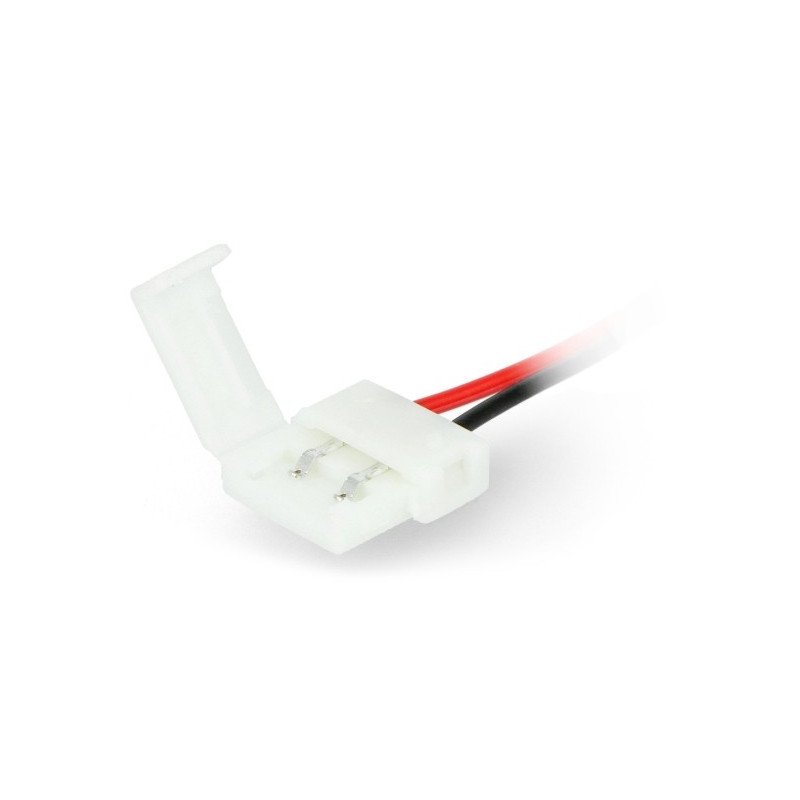 Konektor pro LED pásky a pásky 10mm 2 pin s jednou svorkou - 15cm