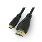 Kabel HDMI / microHDMI Akyga AK-HD-15R ver. 1,4 1,8 m