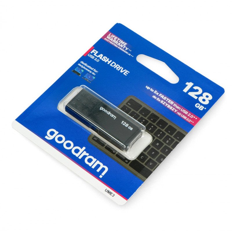 GoodRam Flash Drive - USB 3.0 Pendrive - UME3 černý 128 GB