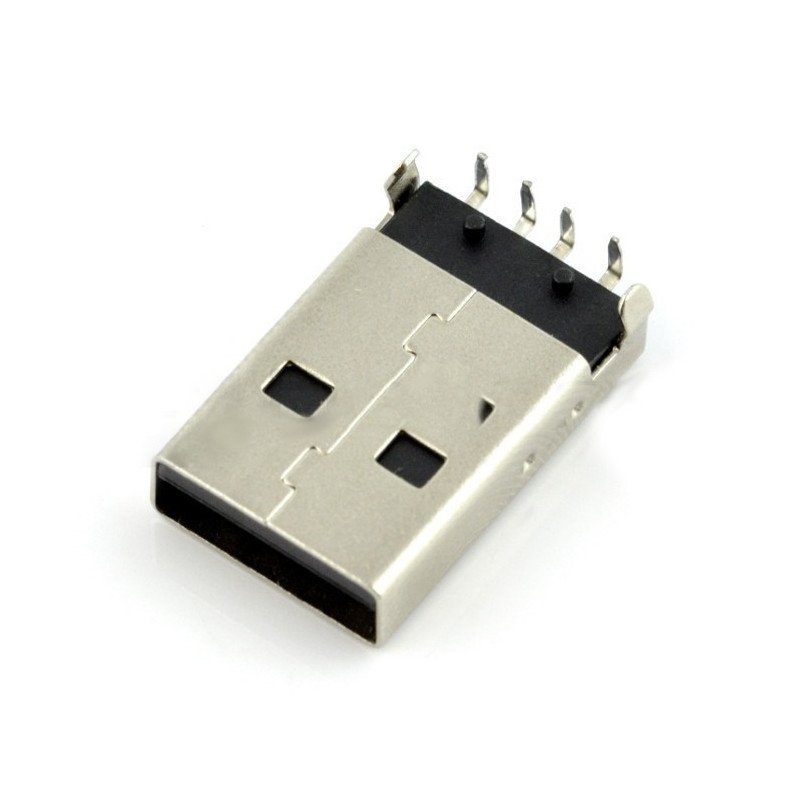 USB konektor typu A - pro THT tisk