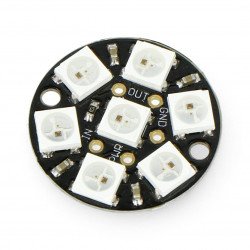 Klenot Adafruit NeoPixel - RGB LED prsten 7 x WS2812 5050