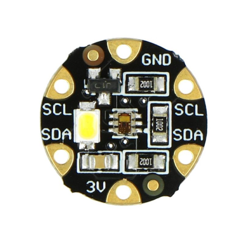 Barevný senzor Adafruit FLORA - TCS34725 s LED podsvícením