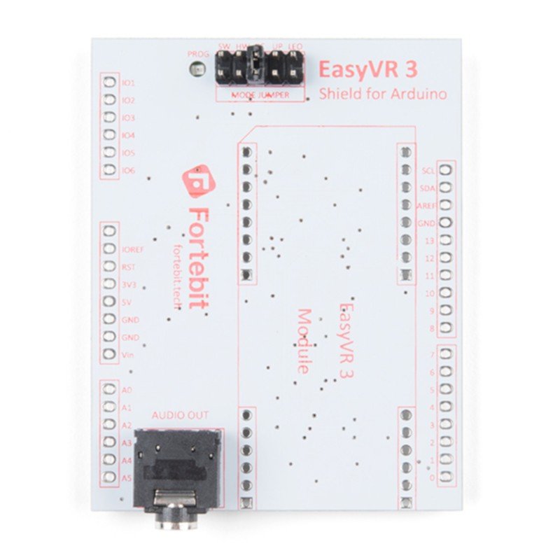 Štít SparkFun EasyVR 3 Plus - rozpoznávání hlasu - štít pro Arduino - SparkFun COM-15453_