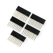 Prodloužená zásuvka 1x10, rastr 2,54 mm pro Arduino - 5 ks.
