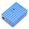 Pi-Blox - pouzdro Raspberry Pi Model 3/2 / B + - modré - zdjęcie 1