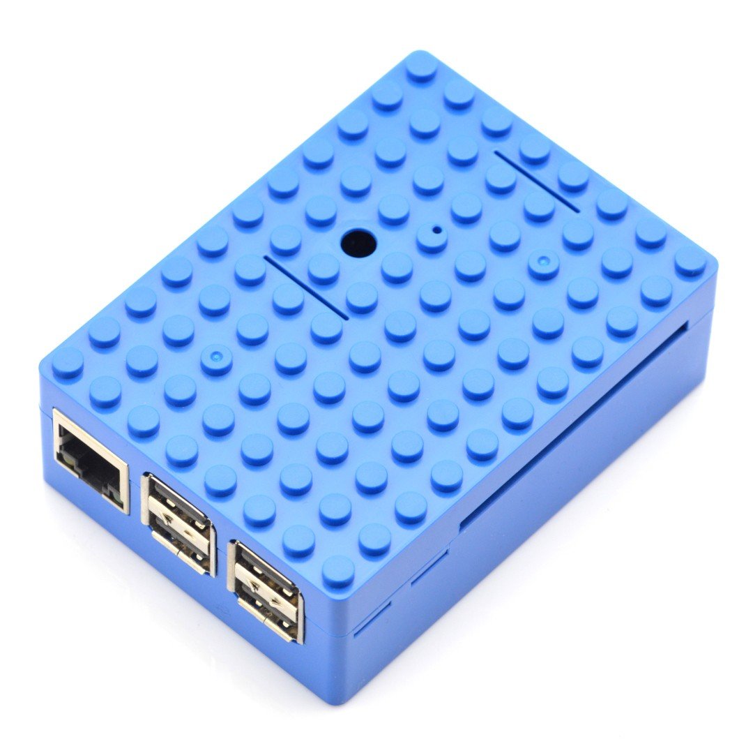 Pi-Blox - pouzdro Raspberry Pi Model 3/2 / B + - modré