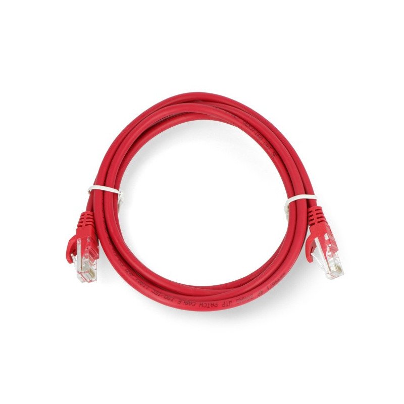 Patchcord Ethernet UTP 5e 2m - červený