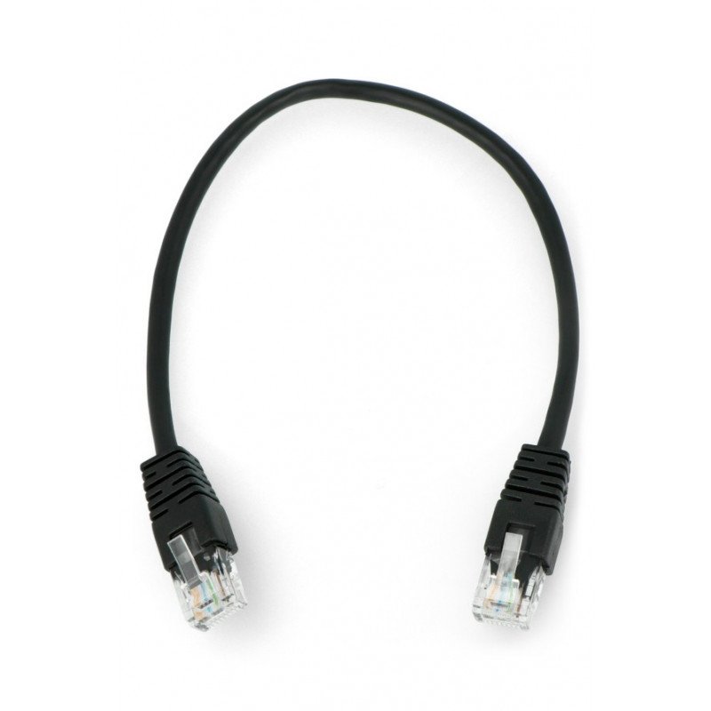 Upravit: Ethernet Patchcord UTP 5e 0,25 m - černý