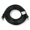 Patchcord Ethernet UTP 5e 10m - černý - zdjęcie 2
