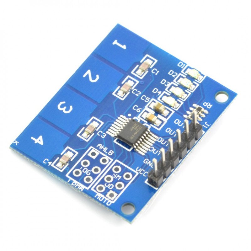 Dotykový modul TTP224 - 4 tlačítka