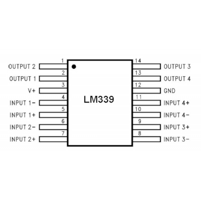 Analogový komparátor LM239AD - SMD