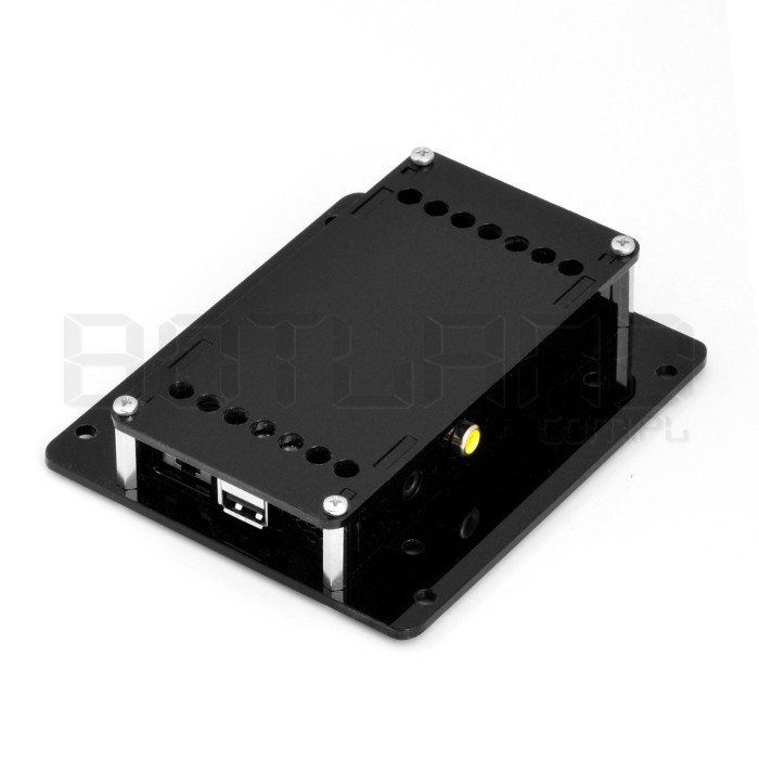 Pouzdro Raspberry Pi B VESA pro montáž monitoru - černé