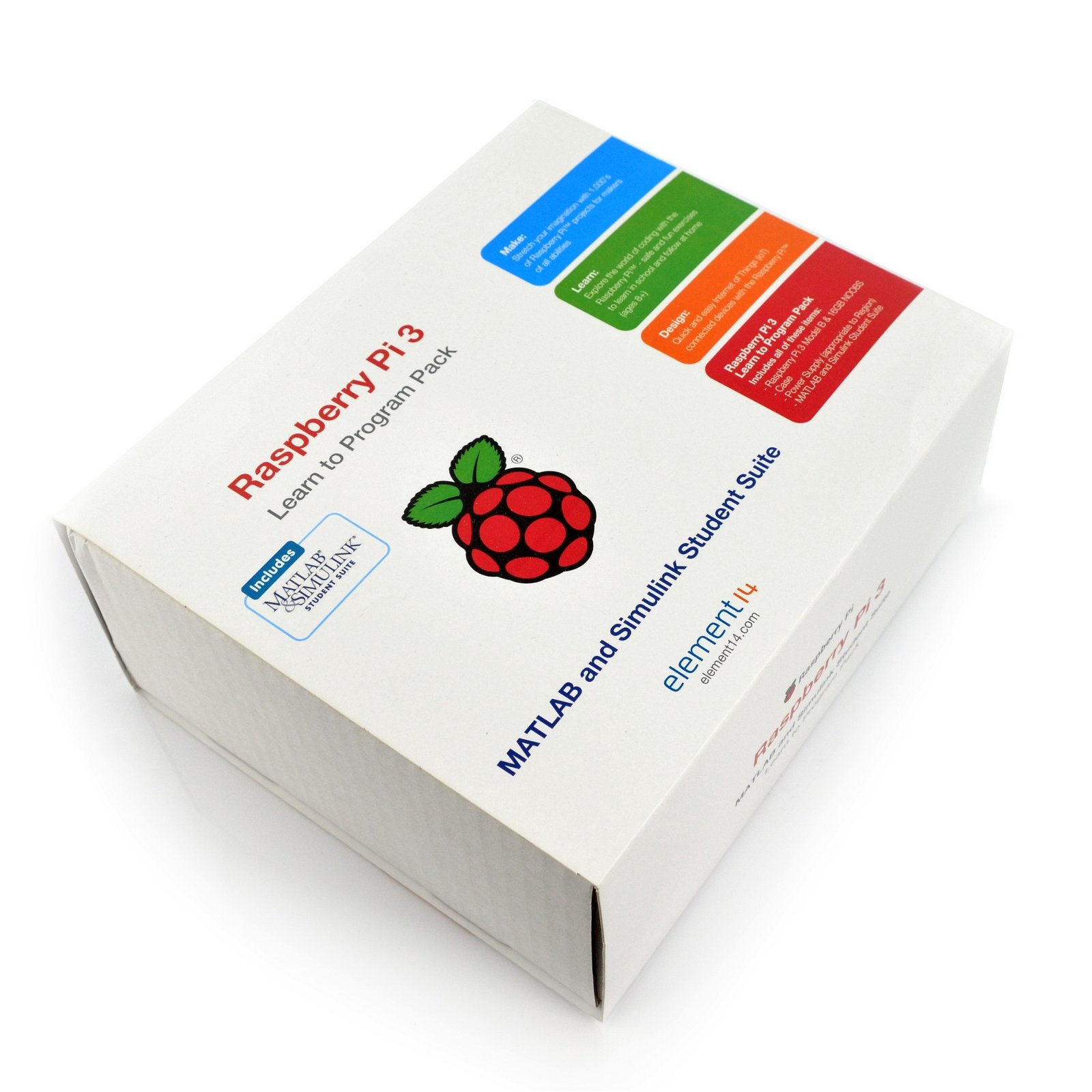 Sada Raspberry Pi 2 model B + pouzdro + napájecí zdroj 6 karet + MatLab