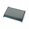 Dotykový displej - kapacitní LCD TFT 7 "800x480px HDMI + USB pro Raspberry Pi 4B / 3B + / 3B / 2B / Zero - zdjęcie 1