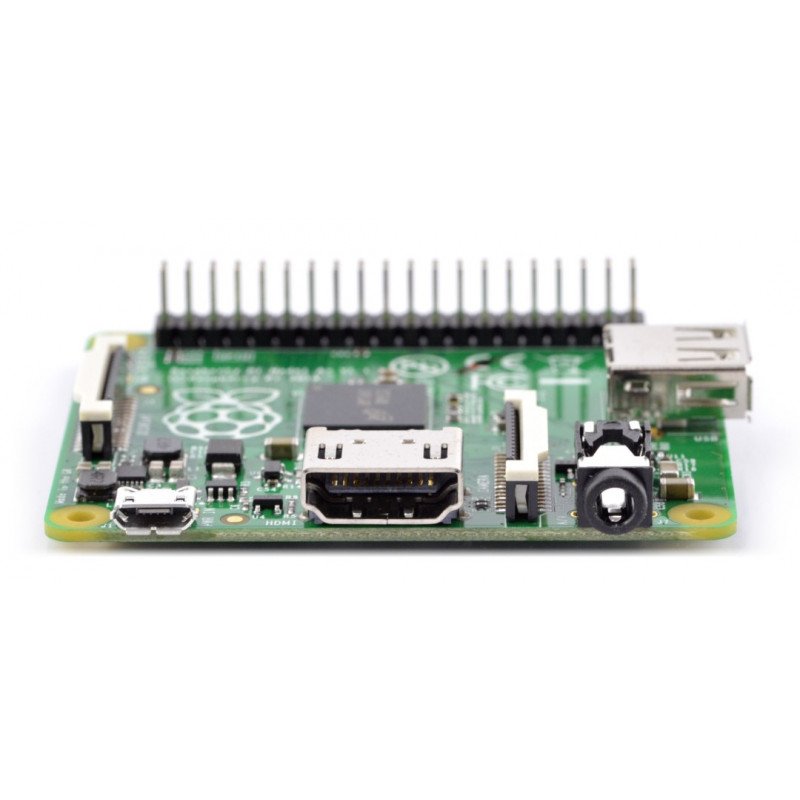 Raspberry Pi Model A + 256 MB RAM se systémem paměťové karty +