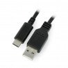 ART USB A 2.0 - USB C černý kabel - 2m - zdjęcie 1