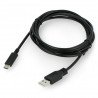 ART USB A 2.0 - USB C černý kabel - 2m - zdjęcie 2