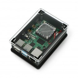 Akrylové pouzdro s 5V ventilátorem pro Raspberry Pi 4 - TPH - 001